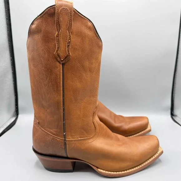 Nocona Tan Leather Boots Women’s 8 - Picture 2 of 9